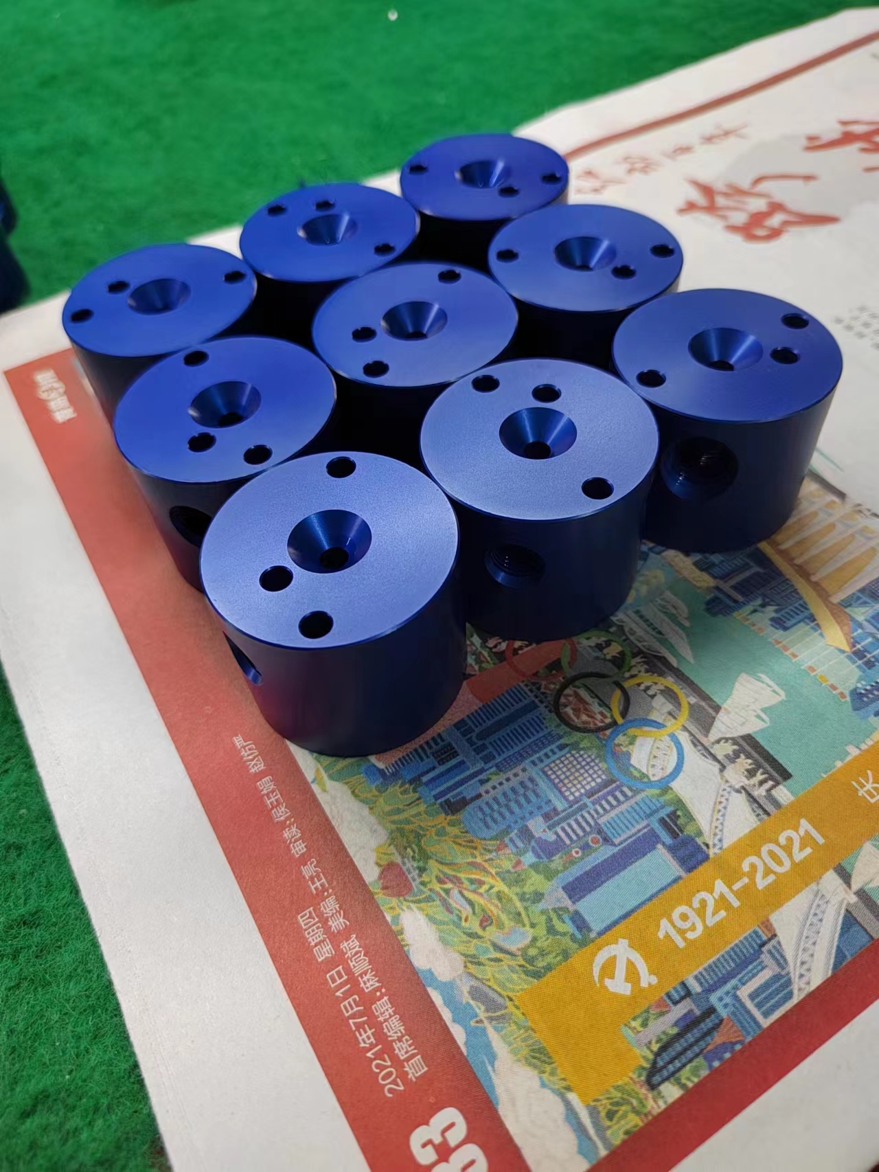蓝色阳极氧化